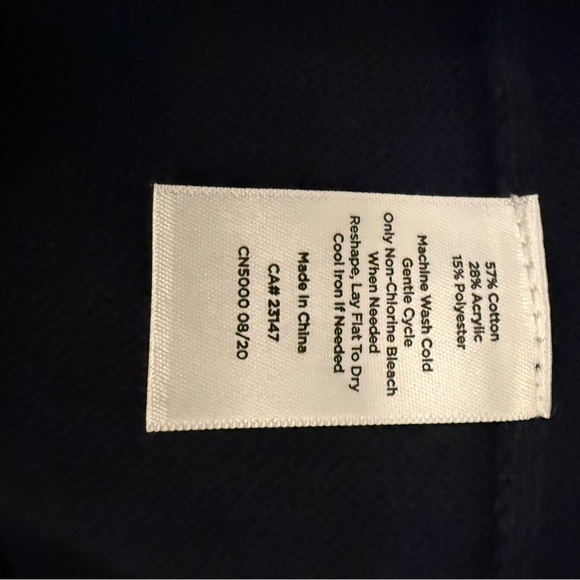 Talbots Navy Open Front Cardigan Sweater - Picture 5 of 5